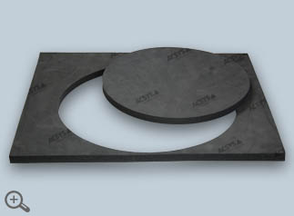 Laser cutting of PU foam with laser systems from ACSYS